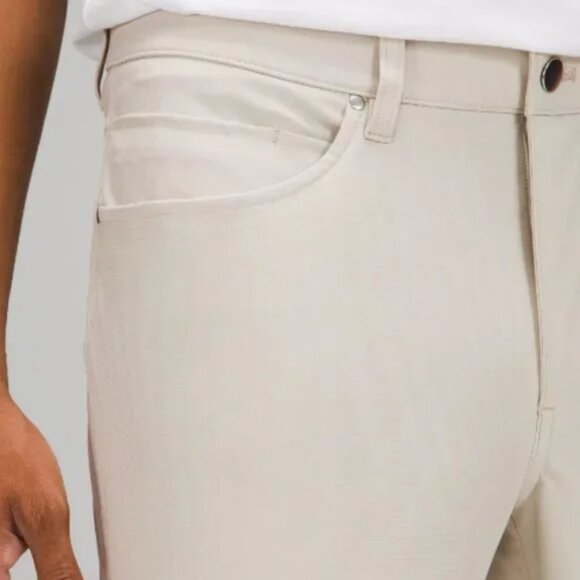 LULULEMON ABC Pant Classic Fit *Warpstreme Silverstone Greige Pants Size 32 - Picture 2 of 8